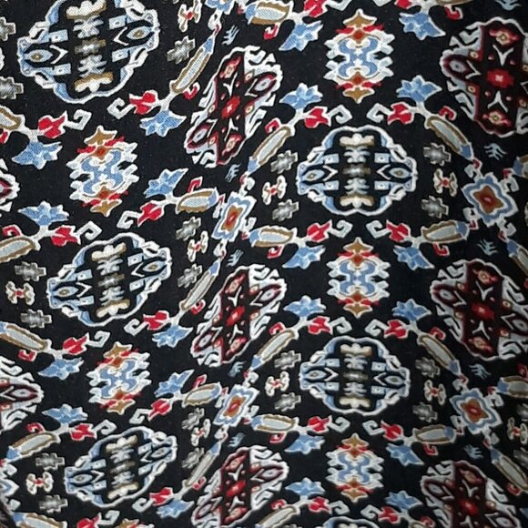 J. Jill Geo Print Drawstring Rayon Easy Ankle Pants 2X Boho Relaxed Fit - Picture 2 of 9